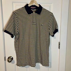 Vineyard Vines blue / yellow striped polo sz L